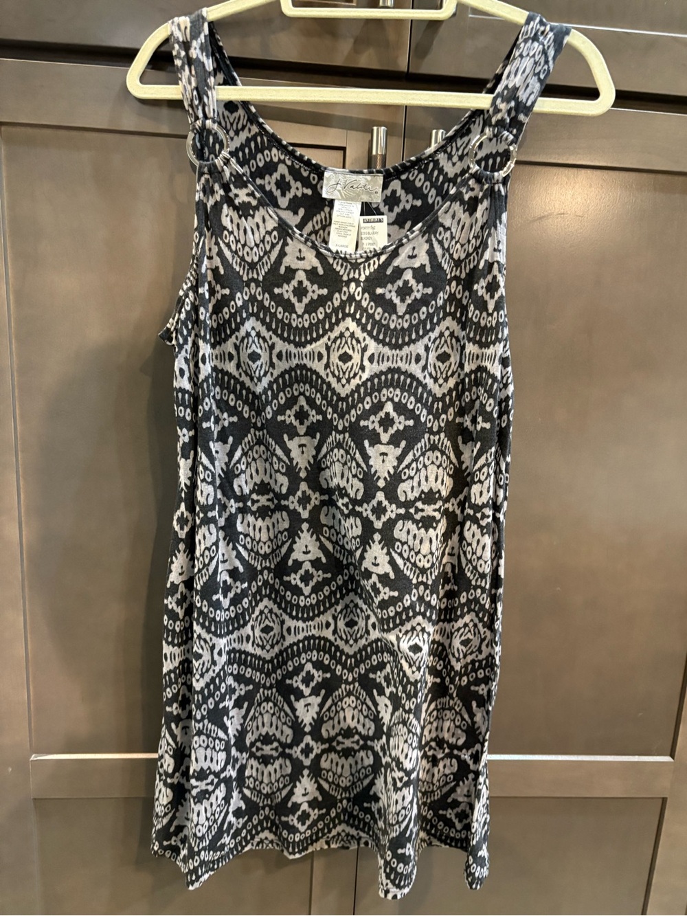 NWT J Valdi Printed Sleeveless Coverup, XL